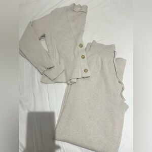 Uniqlo Lounge Set Cardigan and Pants